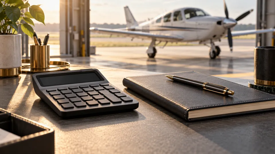 AI-generated aviation editorial illustration.